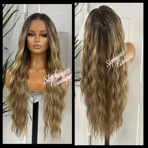 Human Hair Blended Lace Front Wig